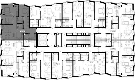 Квартира 95,4 м², 3-комнатная - изображение 2