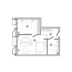 Квартира 47,6 м², 2-комнатная - изображение 1