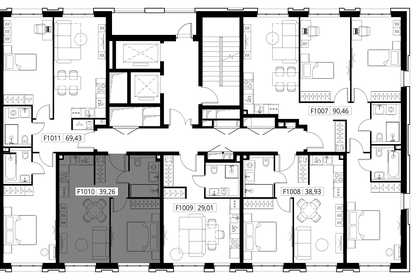 Квартира 39,3 м², 1-комнатная - изображение 2