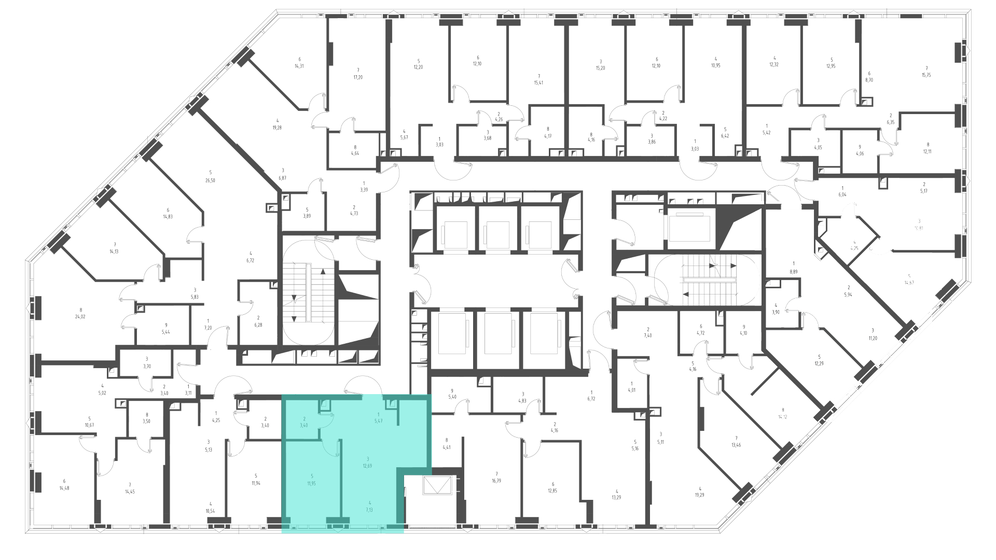 40,9 м², 1-комнатная квартира 22 274 348 ₽ - изображение 38