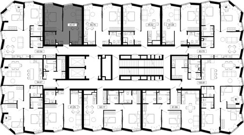 Квартира 42 м², 1-комнатная - изображение 2