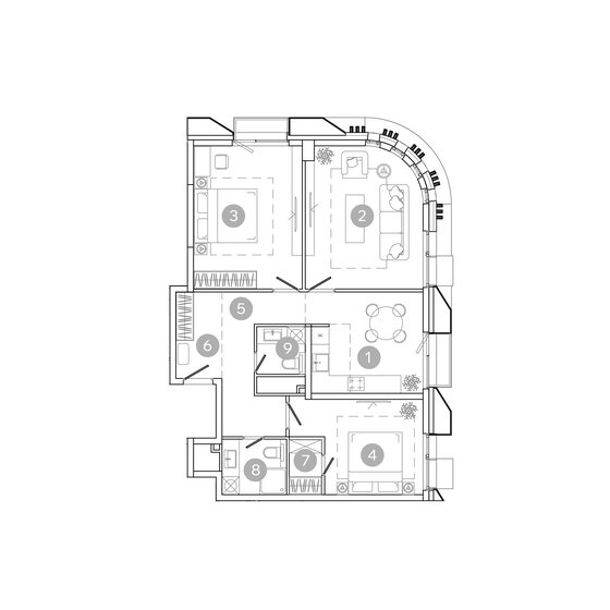 100 м², 4-комнатная квартира 31 200 000 ₽ - изображение 36