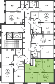 Квартира 51,6 м², 2-комнатная - изображение 2