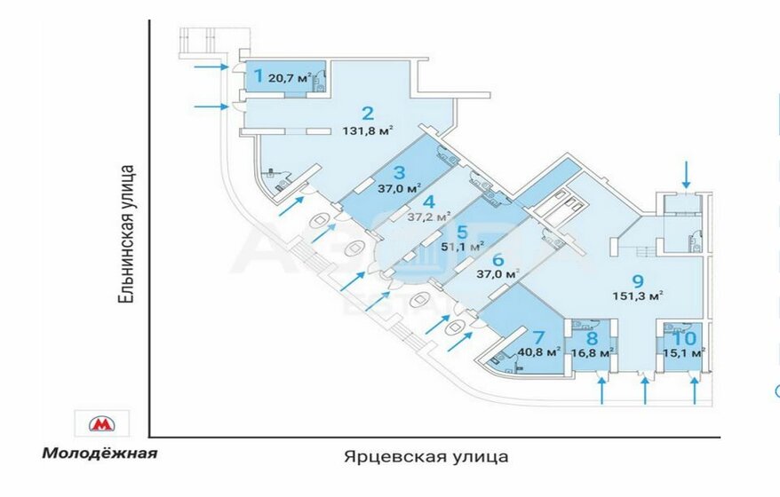 16,8 м², торговое помещение 37 440 000 ₽ - изображение 28