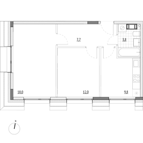 Квартира 51,3 м², 2-комнатные - изображение 2