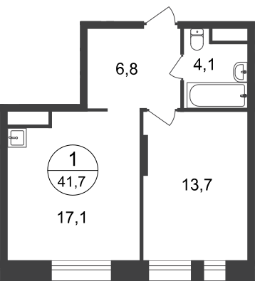 50 м², 1-комнатная квартира 12 904 407 ₽ - изображение 25