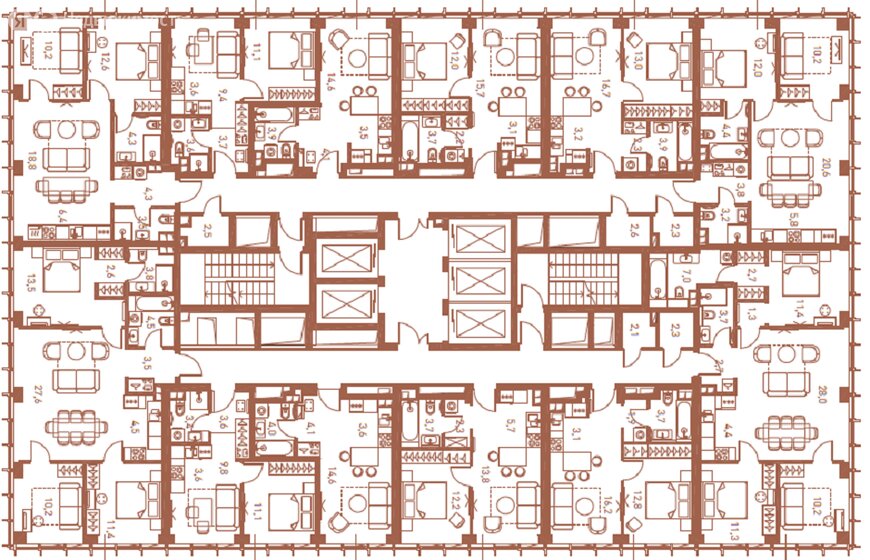 82,3 м², 3-комнатная квартира 54 950 156 ₽ - изображение 25