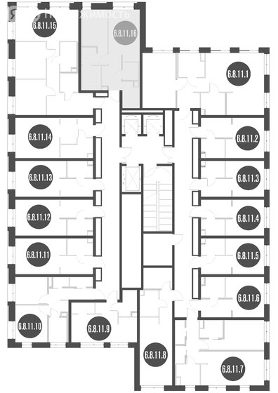 51,7 м², 2-комнатные апартаменты 15 665 688 ₽ - изображение 27