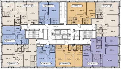 Квартира 49,3 м², 1-комнатная - изображение 2