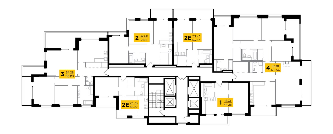 46,3 м², 2-комнатная квартира 27 751 200 ₽ - изображение 15