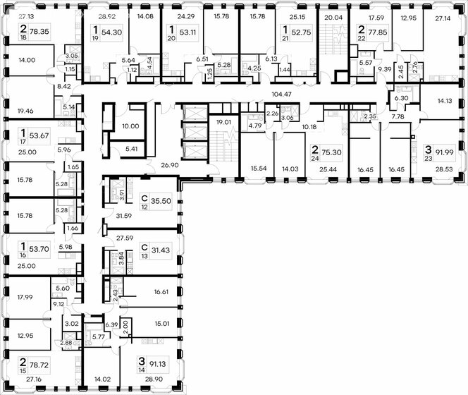 52,8 м², 1-комнатные апартаменты 31 090 000 ₽ - изображение 31