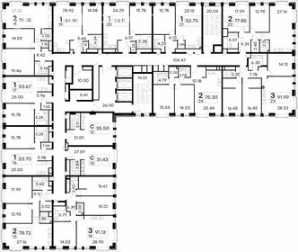 Квартира 92 м², 3-комнатные - изображение 1