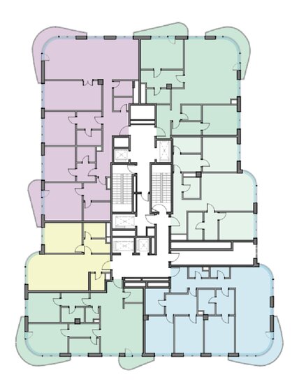 77 м², 2-комнатная квартира 98 365 696 ₽ - изображение 102