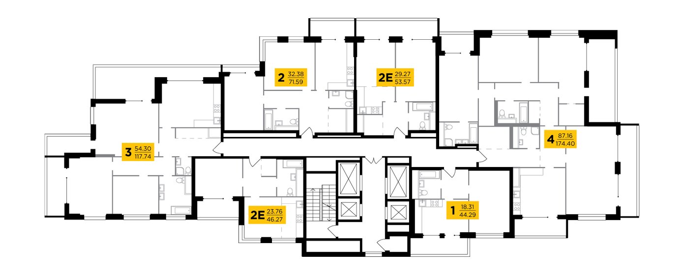 46,3 м², 2-комнатная квартира 27 751 200 ₽ - изображение 37