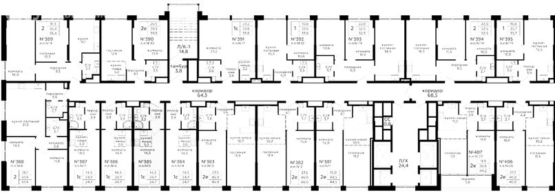 Квартира 24,7 м², студия - изображение 1