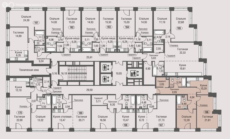 74 м², 2-комнатная квартира 35 000 000 ₽ - изображение 95