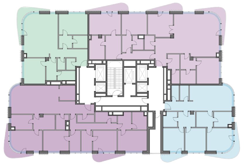 77 м², 2-комнатная квартира 98 365 696 ₽ - изображение 108