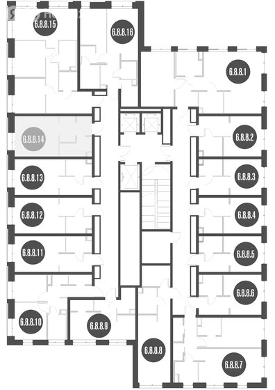 50,3 м², 2-комнатные апартаменты 11 173 976 ₽ - изображение 36