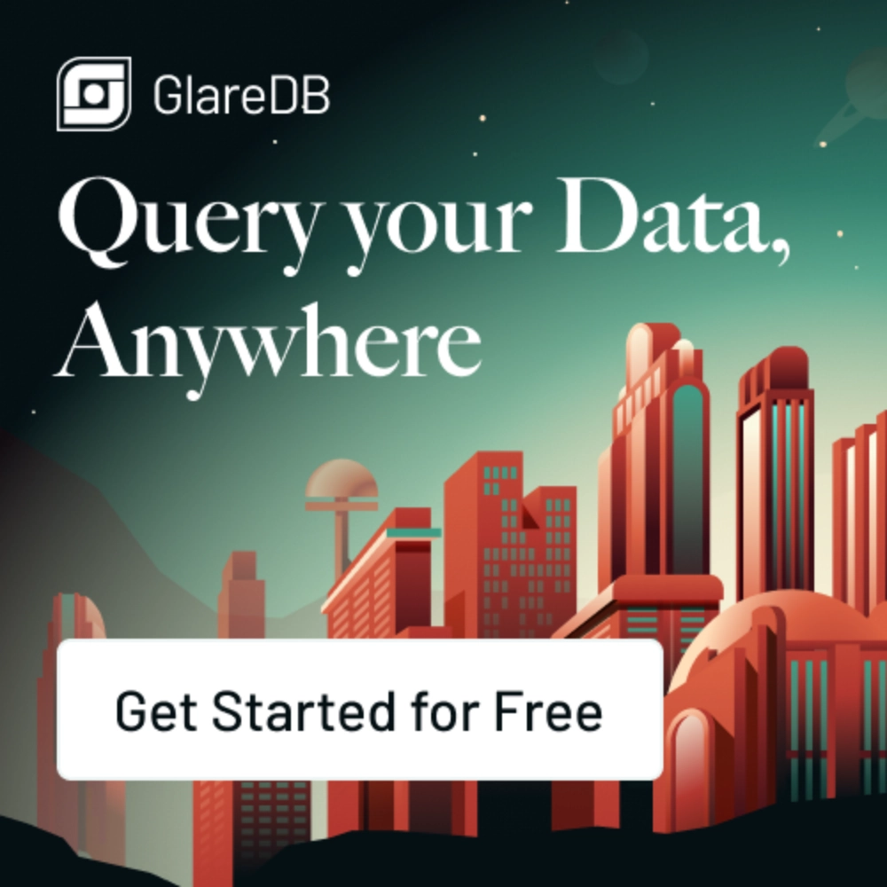 GlareDB: Click to learn more and view their offers. Even just visiting the site helps support the podcast. Thank you! Sponsor: GlareDB