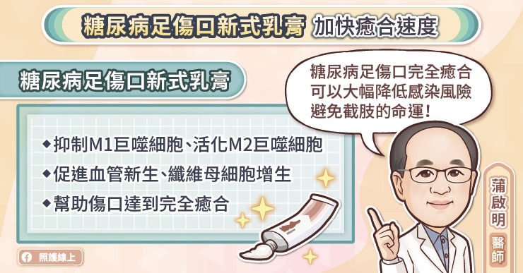 糖尿病足傷口新式乳膏