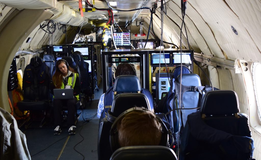  The inside of the P-3 holds racks of science instruments and their science teams. Credit: NASA/Jane Peterson