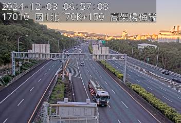 國道1號 70K+150 高架楊梅端到楊梅交流道