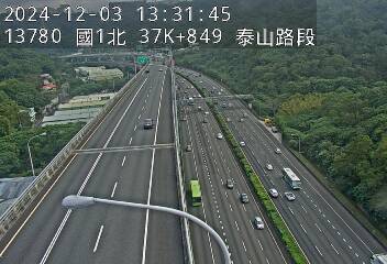 37K+849 機場系統交流道到泰山轉接道交流道 氣溫20.1度