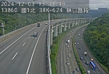 38K+624 機場系統交流道到泰山轉接道交流道 氣溫20.1度