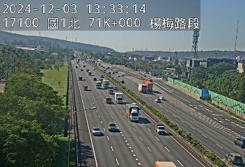 71K+000 楊梅端到校前路交流道 氣溫20.4度