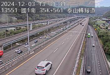 35K+561 五股轉接道交流道到泰山轉接道交流道 氣溫19度