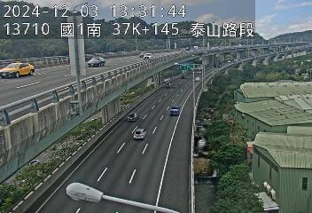 37K+145 泰山轉接道交流道到機場系統交流道 氣溫20.1度