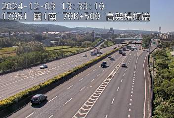 70K+500 校前路交流道到楊梅端 氣溫20.4度