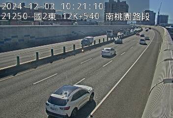 12K+540 南桃園交流道到大湳交流道 氣溫21度