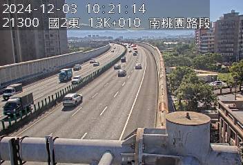 13K+010 南桃園交流道到大湳交流道 氣溫21度