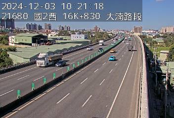 16K+830 大湳交流道到南桃園交流道 氣溫21.1度