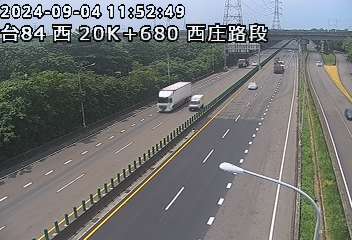 20K+680 西庄交流道到麻豆交流道 氣溫18.4度