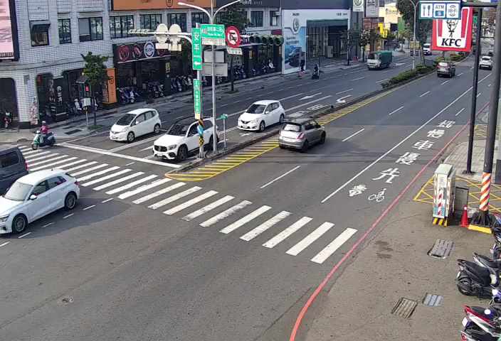 中華西路二段與府前路二段口東桿(向東) 氣溫20.3度