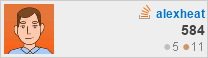 profile for alexheat at Stack Overflow, Q&A for professional and enthusiast programmers