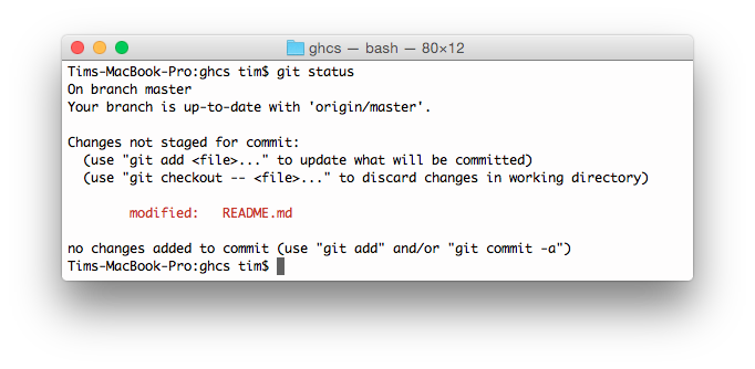 git status