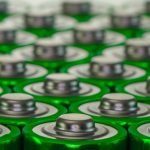 Stock photo displays rows of batteries.