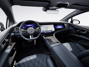 A photo of a Mercedes-Benz EQS interior