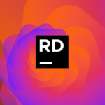 A swirl of color surrounds a logo that says RD