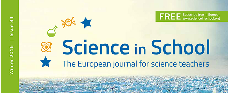 Capa da Science in School nº 34