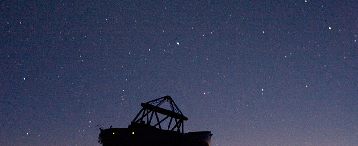 One Auxiliary Telescope under the sky