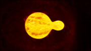 Artist’s impression of the yellow hypergiant star HR 5171