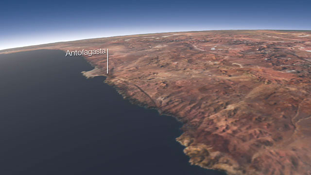 The area around Paranal and Armazones