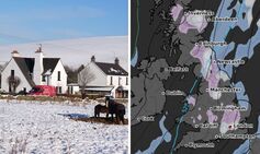 uk snow maps polar blast this week