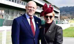 zara mike tindall cheltenham races pictures