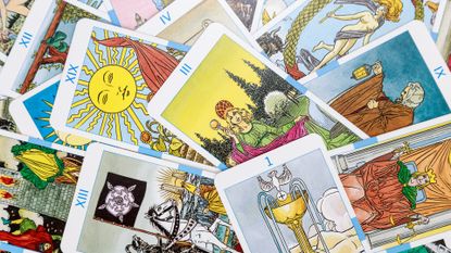 Full Frame Shot Of Tarot Cards