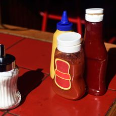 Product, Bottle, Ketchup, Plastic bottle, Drink, Condiment, 